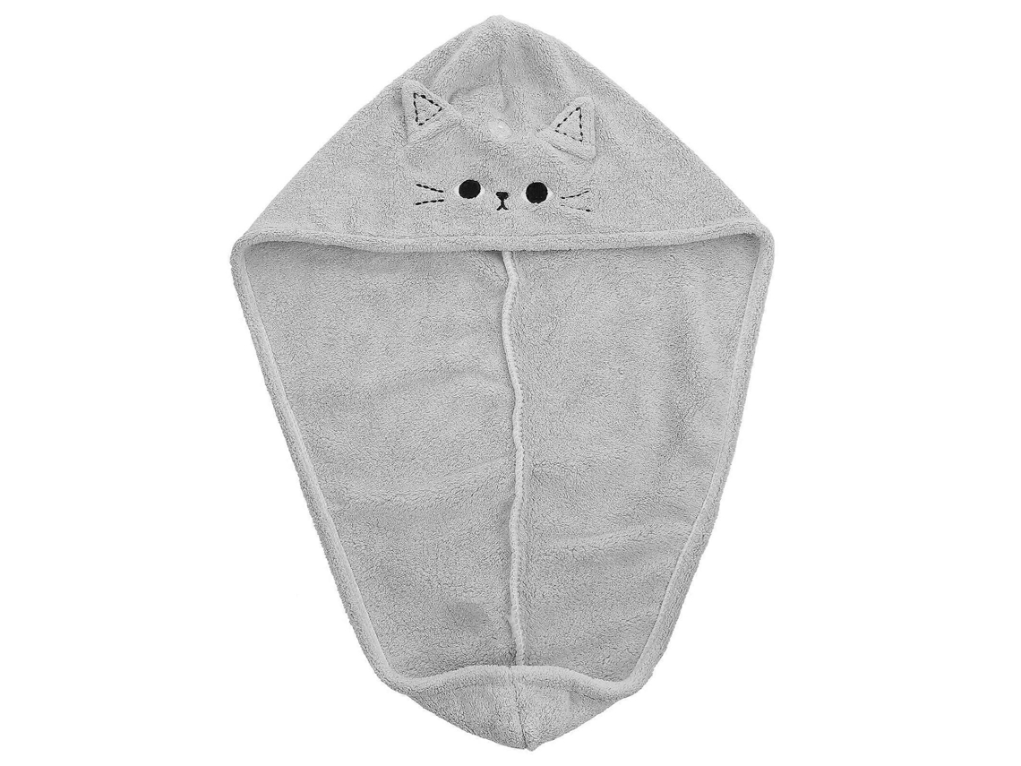 Gorro de secado rápido para mujer, 63 x 22 x 1 cm, diseño redondo gris, ideal para aplicar maquillaje, 1 unidad Rosewell