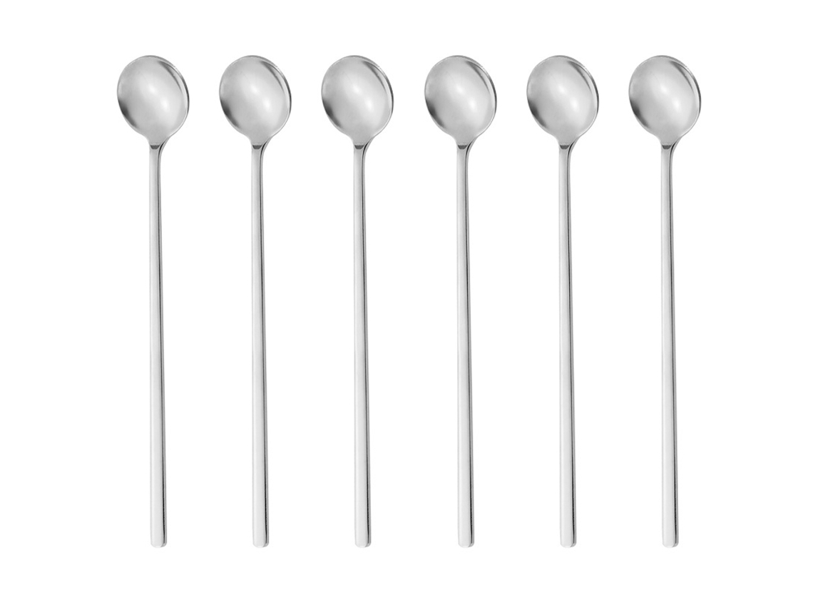 Juego de 6 Cucharas de Café - Largas para Mezclar RNEMITERY