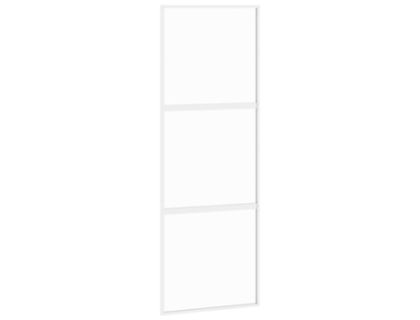 Puerta corredera vidrio VIDA XL templado y aluminio blanca (76x205 cm)