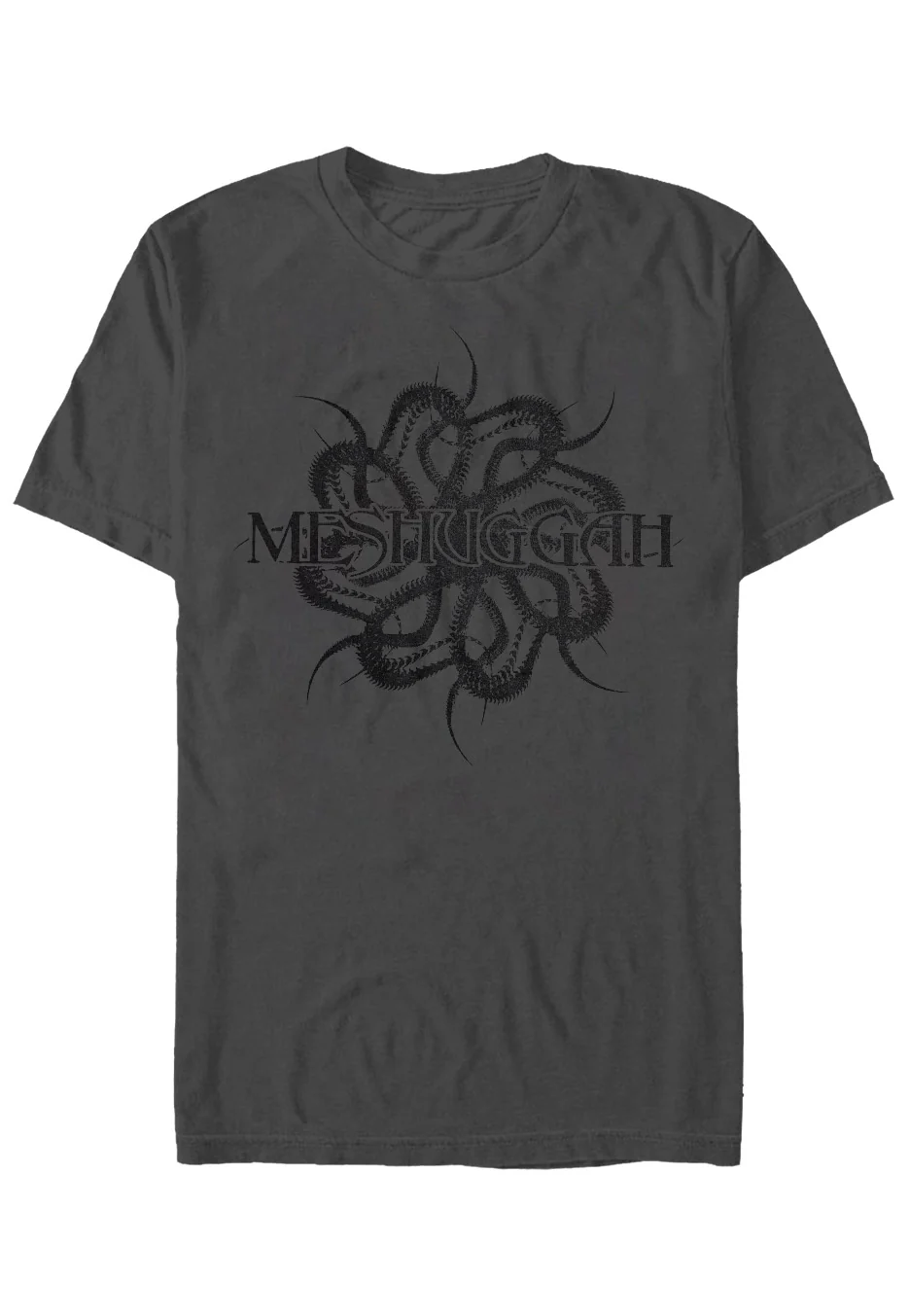 Size:l Rockinstone Meshuggah - Spine Charcoal - T-shirt Unisex Adults
