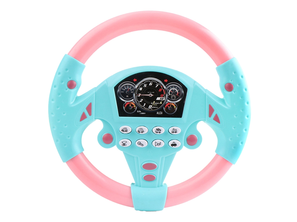 Copiloto Simulador De Volante Máquina De Educación Temprana Juguetes De Aprendizaje Para Bebés Rosa CHRUI