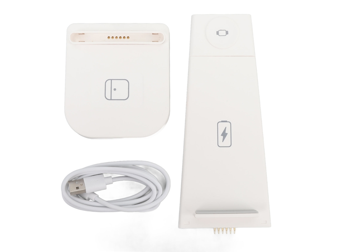 Base De Carga Inalámbrica Plegable De 3 En 1 Para Viajes Para Apple Ios 15 14 13 Pro Watch Auriculares