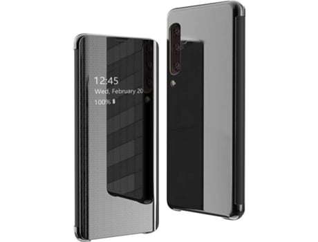 Carcasa Samsung Galaxy A70 LMOBILE Libro Horizontal Flip Negro