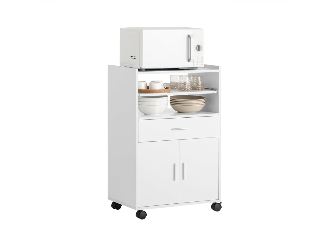 Aparador Auxiliar SOBUY FSB09-W (MDF - 92 x 59 x 40 cm)