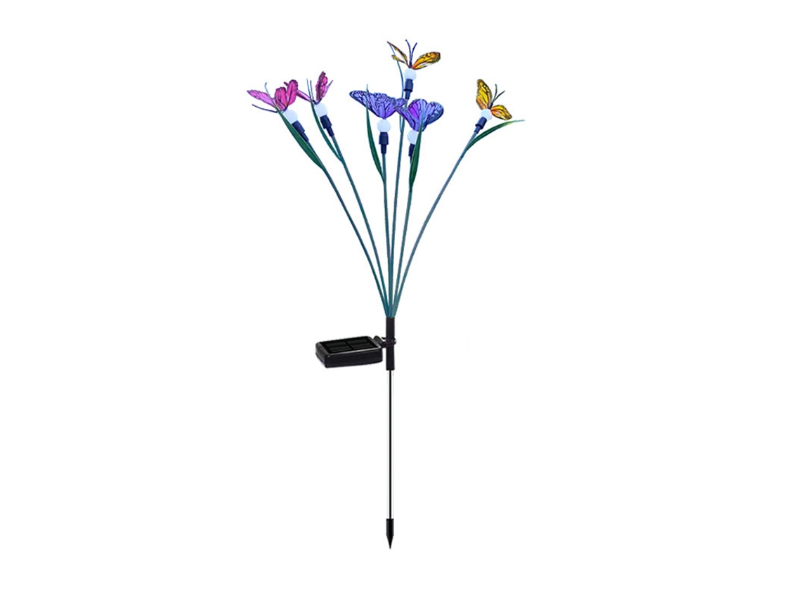 Luces Solares Para Jardín Exterior, 2 Unidades, 6 Led, Luz Solar De Mariposa/luciérnaga, Luz Solar De Jardín, Luz Solar Ip65 Resistent
