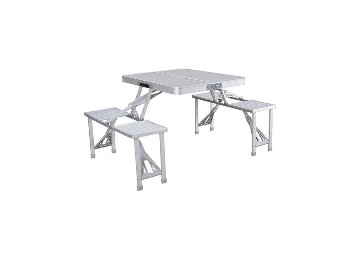 Mesa de picnic Marbueno Aluminio Gris 136 x 67 x 85 cm
