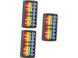 Ábaco Aritmético De Plástico De 3 Piezas Para Niños Y Niñas, Con Cuentas De Colores