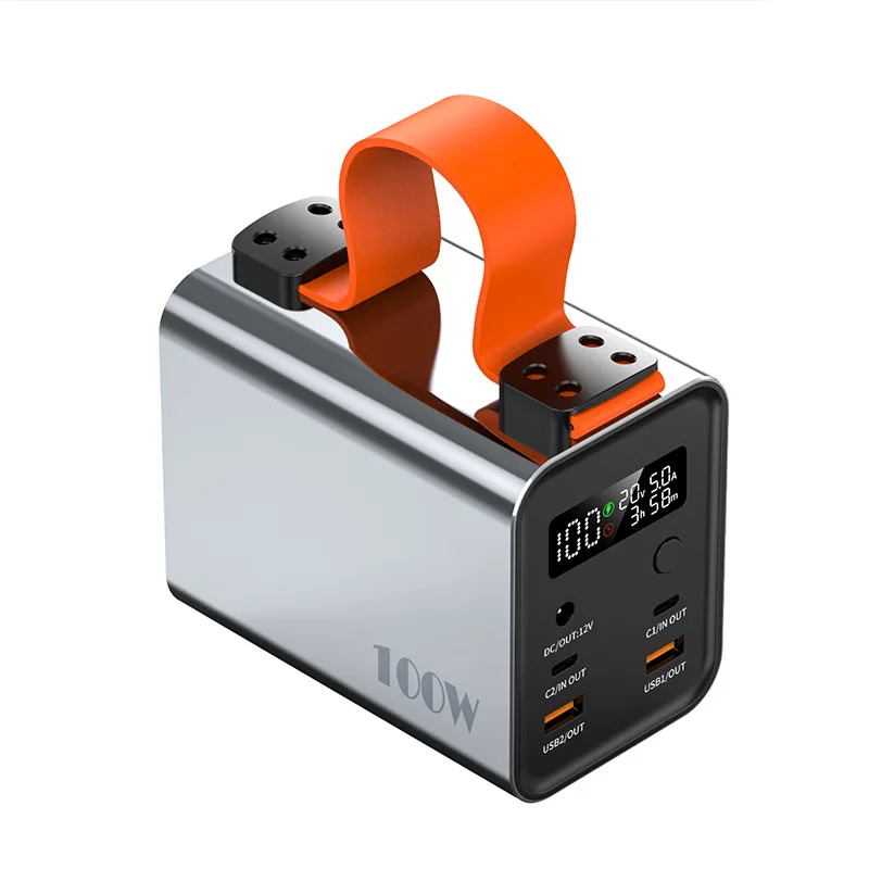 Banco De Energía De 60000 Mah (plateado), Portátil, Usb-c Pd, 100 W, Carga Rápida Cc Qc