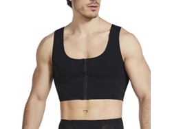 Chaleco Corsé De Compresión Para Hombre, Adelgazante, De Nailon Transpirable, De Secado Rápido, Negro, Talla L