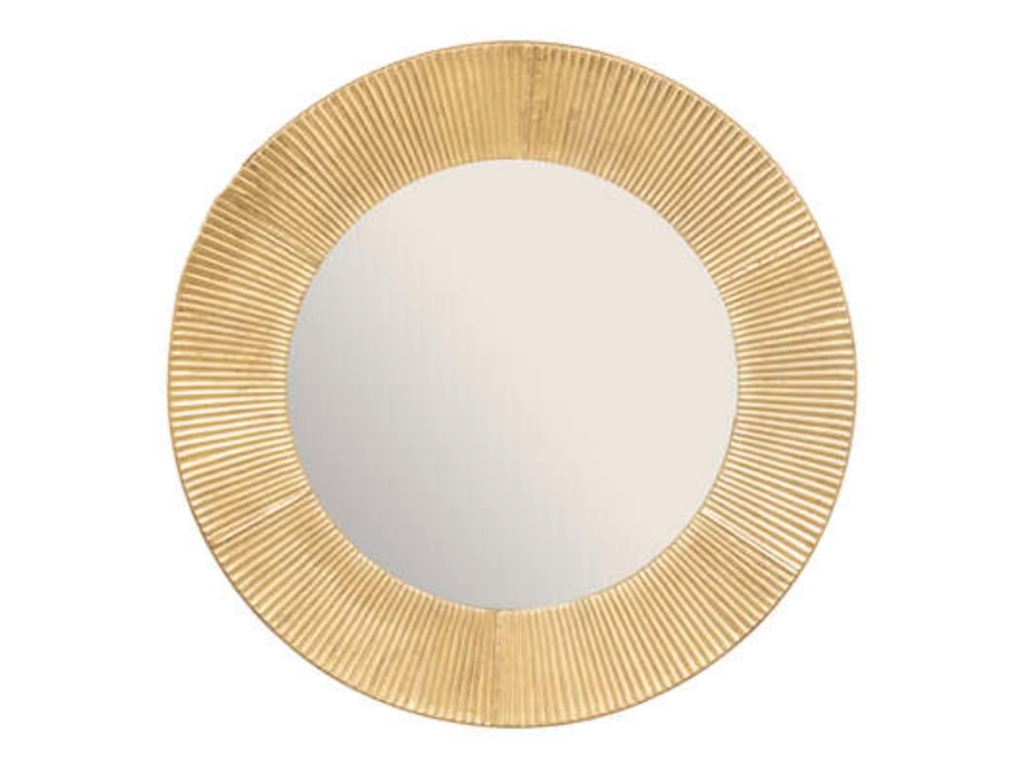 Espejo De Metal Dorado 90Cm FACTORY CUADROS