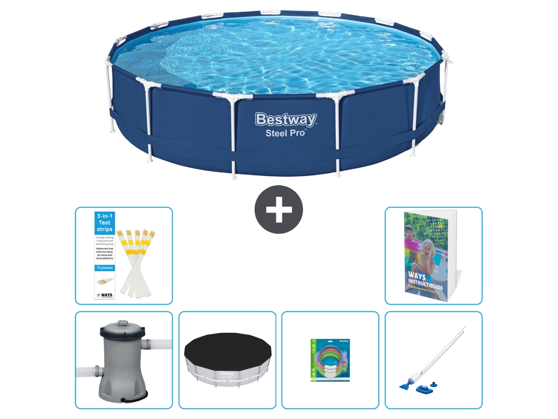 Bestway Piscina Bestway Steel Pro Redonda - 396x84 Cm - 7-peças S269