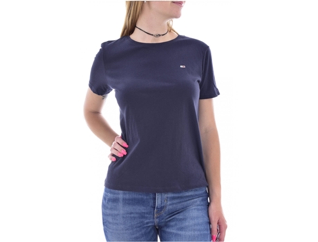 Blusa TOMMY JEANS Algodón Mujer (XS - Azul)