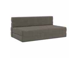 Sofá Cama Plegable Gris Claro 152 X 86,5 X 60 Cm Tela