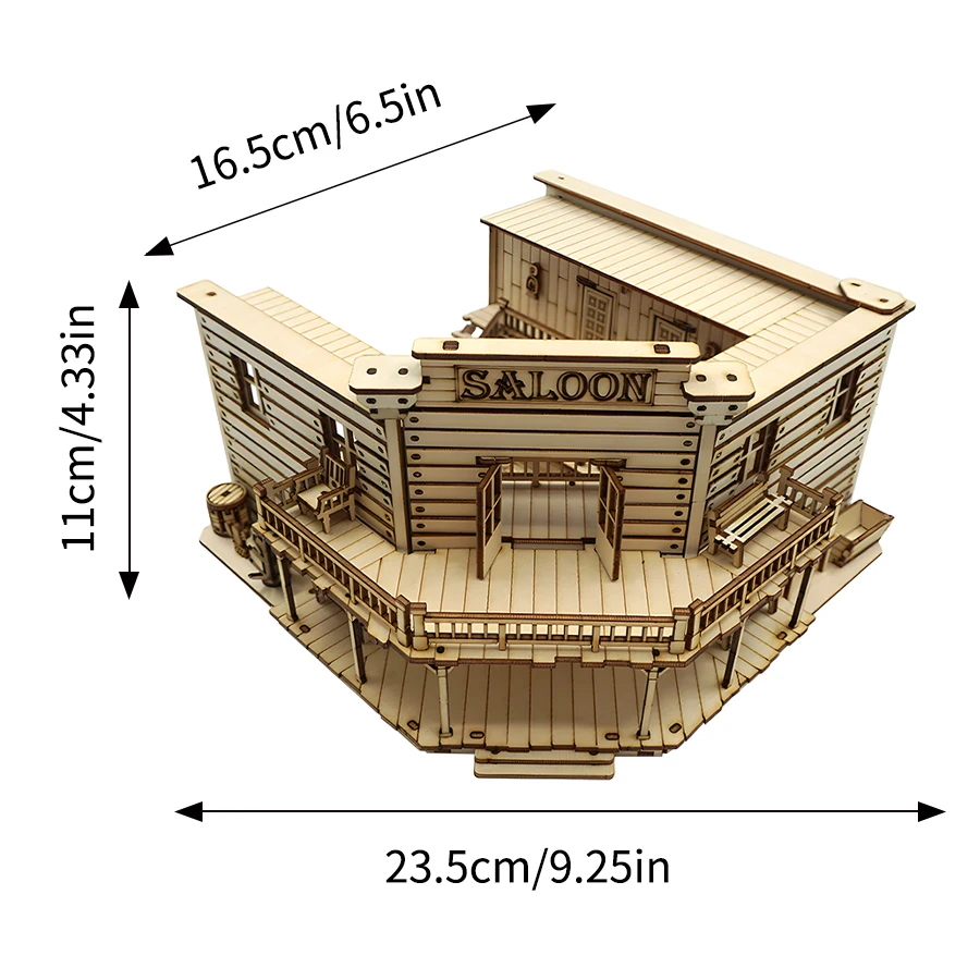 Casa En Miniatura, Escultura Artística Para Manualidades, Rompecabezas De Madera 3d