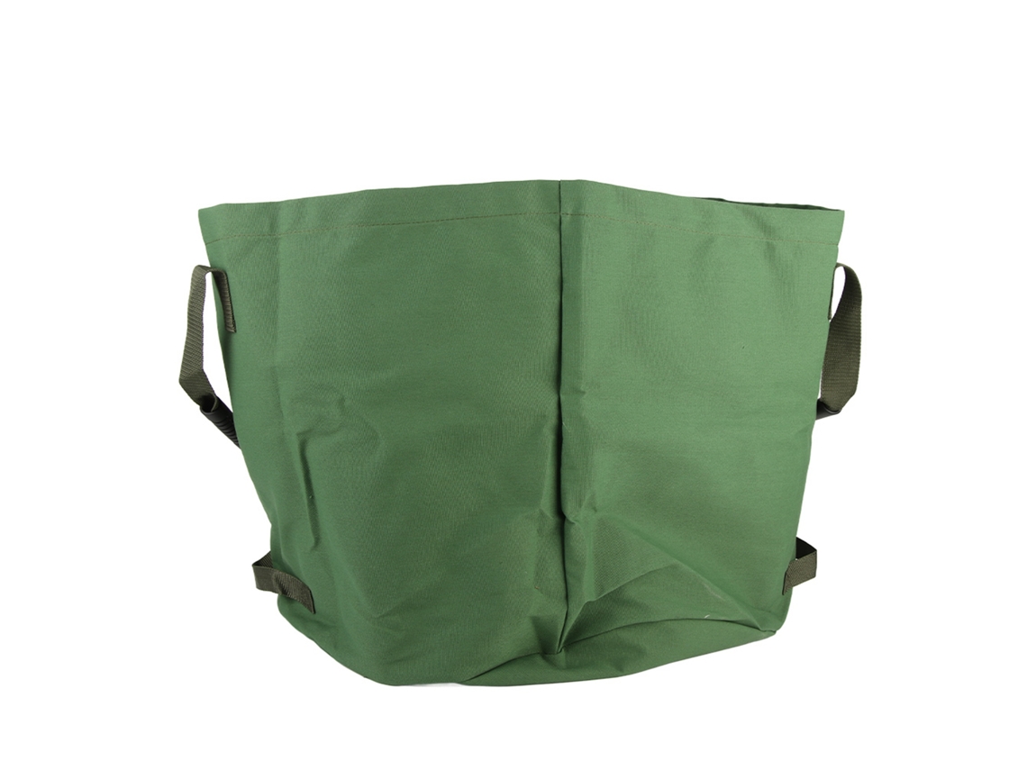 Bolsa de lona impermeable reutilizable para residuos de jardín, hojas, basura y almacenamiento portátil.