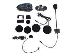 Auriculares Para Casco De Motocicleta Con Bluetooth (pantalla Lcd Radio Fm)