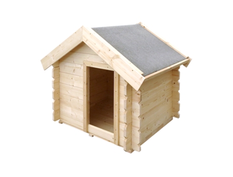 Caseta perros exterior madera - 76 x 99 x H80 cm - TIMBELA M401-1