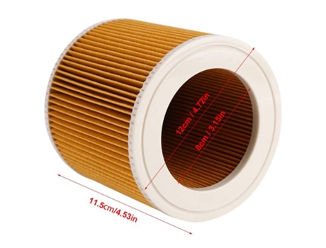 Filtros Hepa bolsas de polvo para Karcher WD2250 A2004 A2054 MV2 WD2 repuestos para aspiradora Accesorios