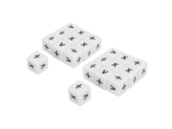 Juego De 20 Dados De Operaciones Matemáticas Para La Enseñanza En El Aula - Blanco