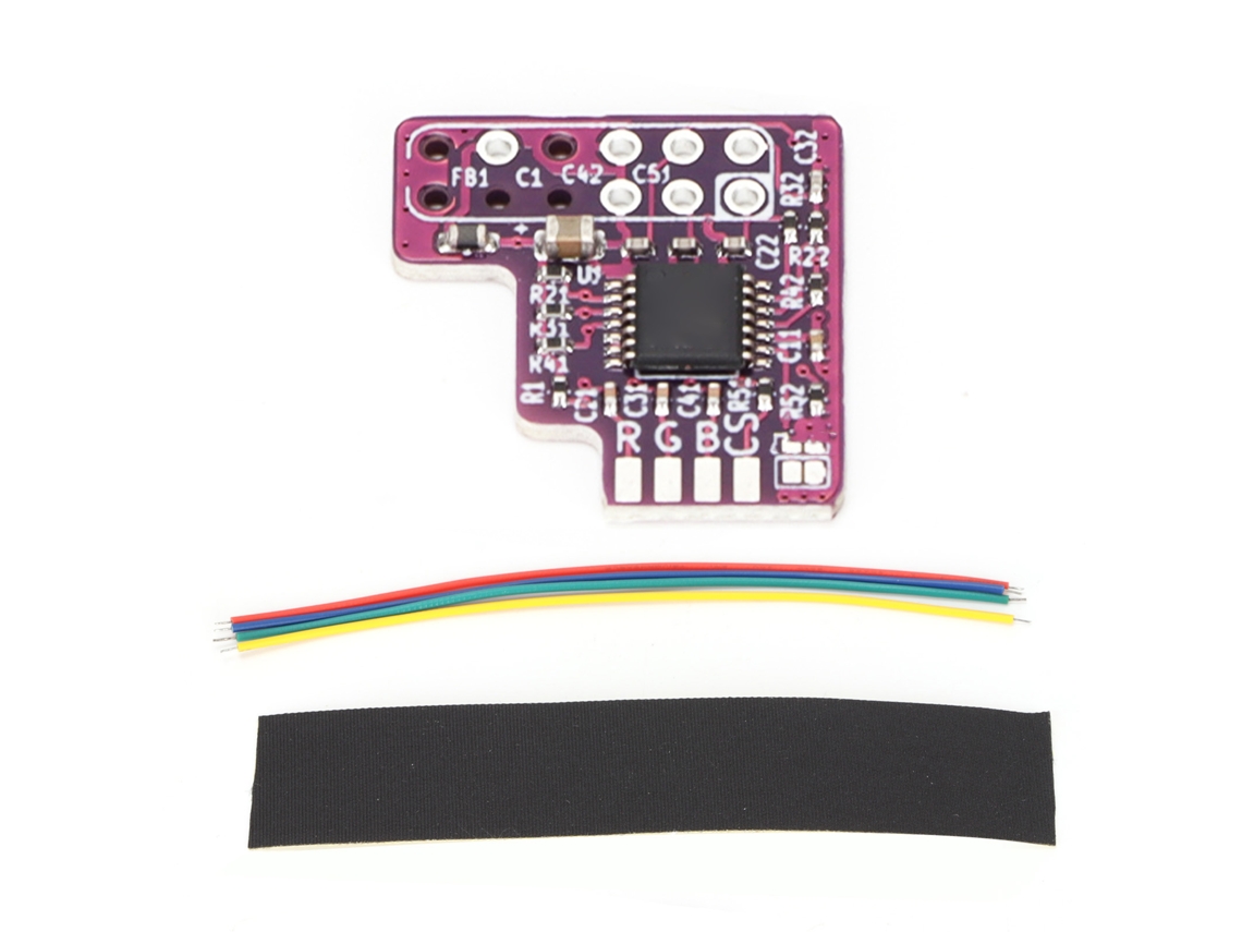 Módulo de conversión RGB a NTSC N64 - Chip THS7374 con cables y manual - Accesorio para consola de videojuegos