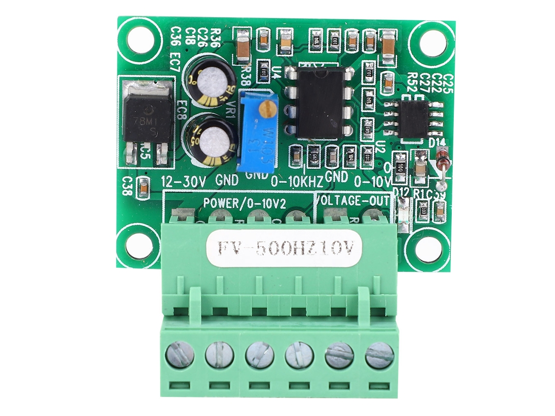 Módulo Convertidor De Frecuencia Para Voltaje De 0~500hz A 0~10v Digital A Analógico