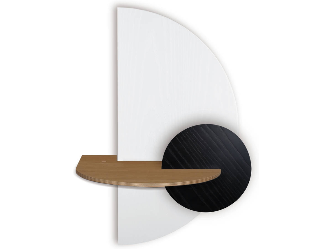 Mesita de Noche WOODENDOT Alba L (Blanco - Madera - 69 x 45 x 55 cm)