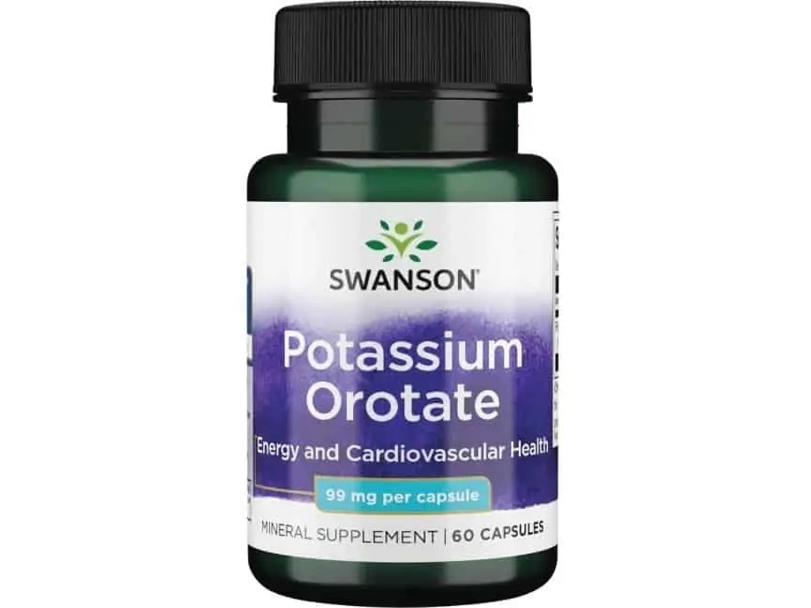 SWANSON Potasio Orotato 60 Cápsulas