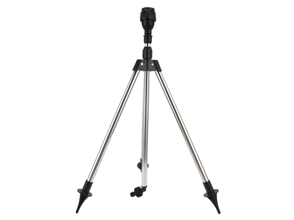 Aspersor Trípode Giratorio De 360° Para Jardines Con Soporte Telescópico Para Riego De Grandes Superficies.