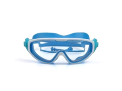 JILLIOPER Gafas de natación infantiles azules, impermeables y antivaho