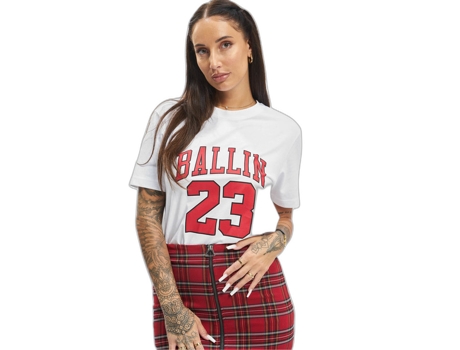 Camiseta para Mujer MISTER TEE (XL - Algodón - Blanco)