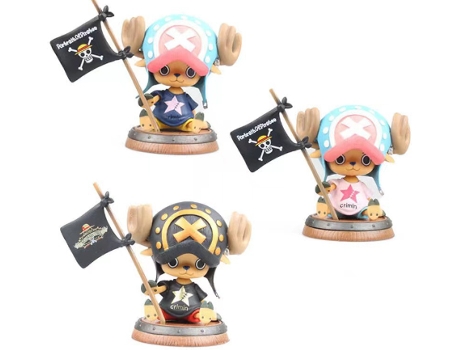 EZII Figura Anime one pease Tonytony Chopper 8 PINK BLACK BLUE 3 IN 1 multicolor crianças presente brinquedo bonito