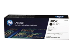Pack 2 cartuchos de tóner original LaserJet HP 305X negro (CE410XD)