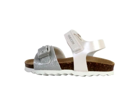 Sandalias de Mujer GEOX Chalki Prata Piel Plateado (25)
