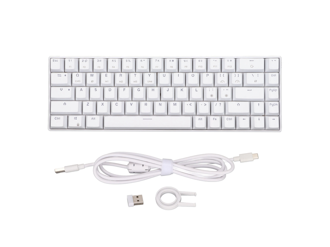 Teclado mecánico inalámbrico para juegos Baoj-2026novo con 68 teclas