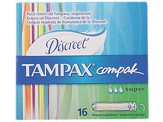 Compresas Higiénicas TAMPAX Compak Super 16 Unidades