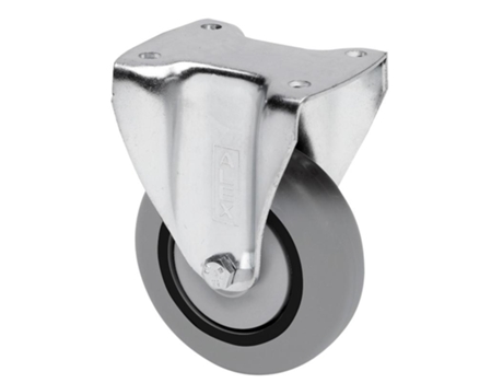 Rueda fija 17bh80cp-pgisb poliamix-goma gris eje bolas ALEX