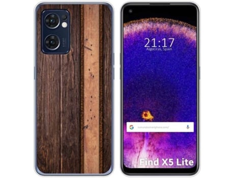 Carcasa Oppo Find X5 Lite 5G TUMUNDOSMARTPHONE Dibujos Madera 05 Multicolor