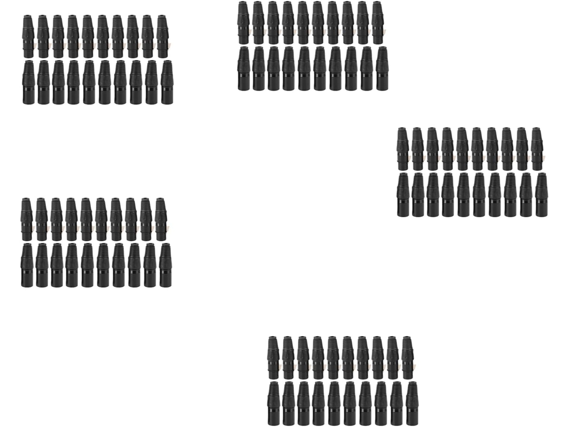 100 Unidades De Cable De Extensión Xlr Macho De 3 Pines A Conector De Micrófono De Audio