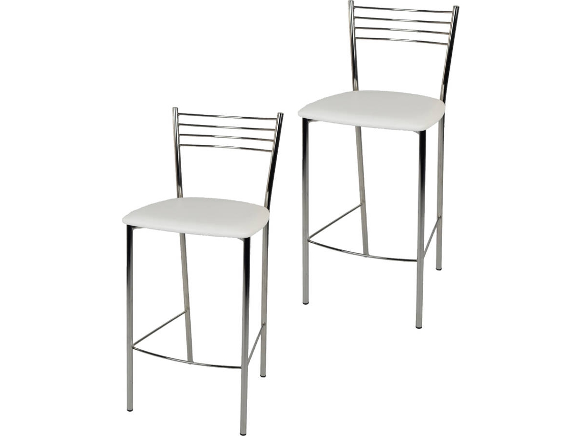 Conjunto de 2 Bancos T M C S Elena SGM152BI (Branco - 93x42x45 cm - Aço)