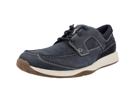 Zapatos de Hombre CLARKS Sailview Piel Azul (46)