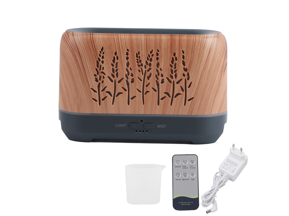 Difusor de aroma de 200 ml, humidificador portátil silencioso con control remoto para hogar, oficina y yoga, 100-240 V