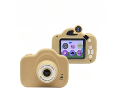 Cámara HD 1080p para niños con cámara dual y enfoque automático, color caqui Yizhood