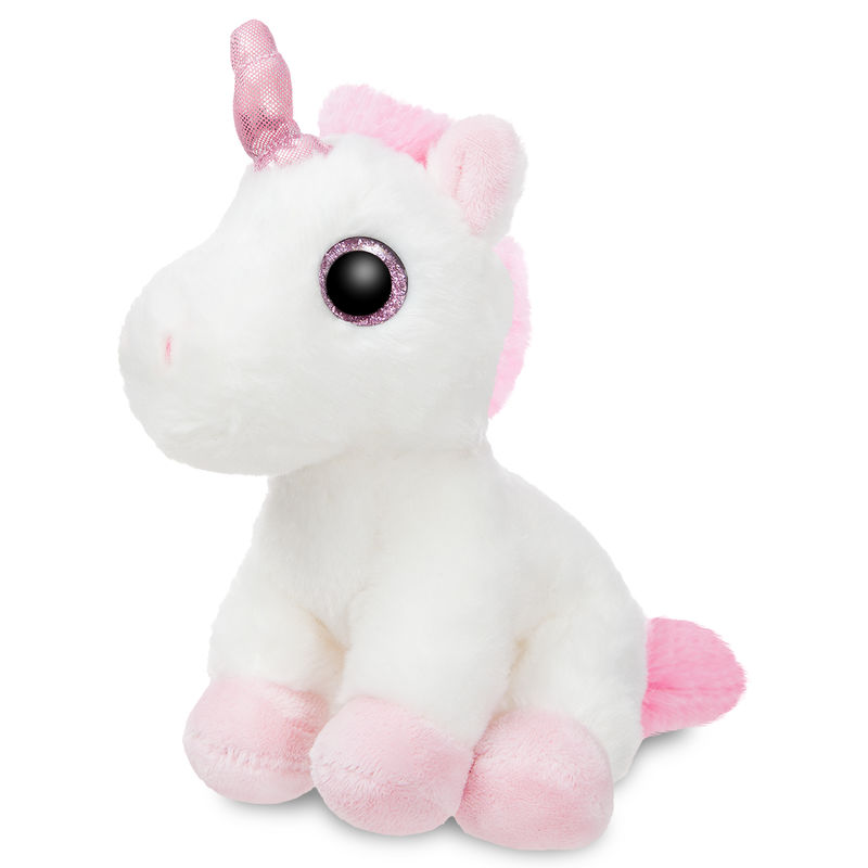 Peluche AURORA Unicornio blanco 18 cm