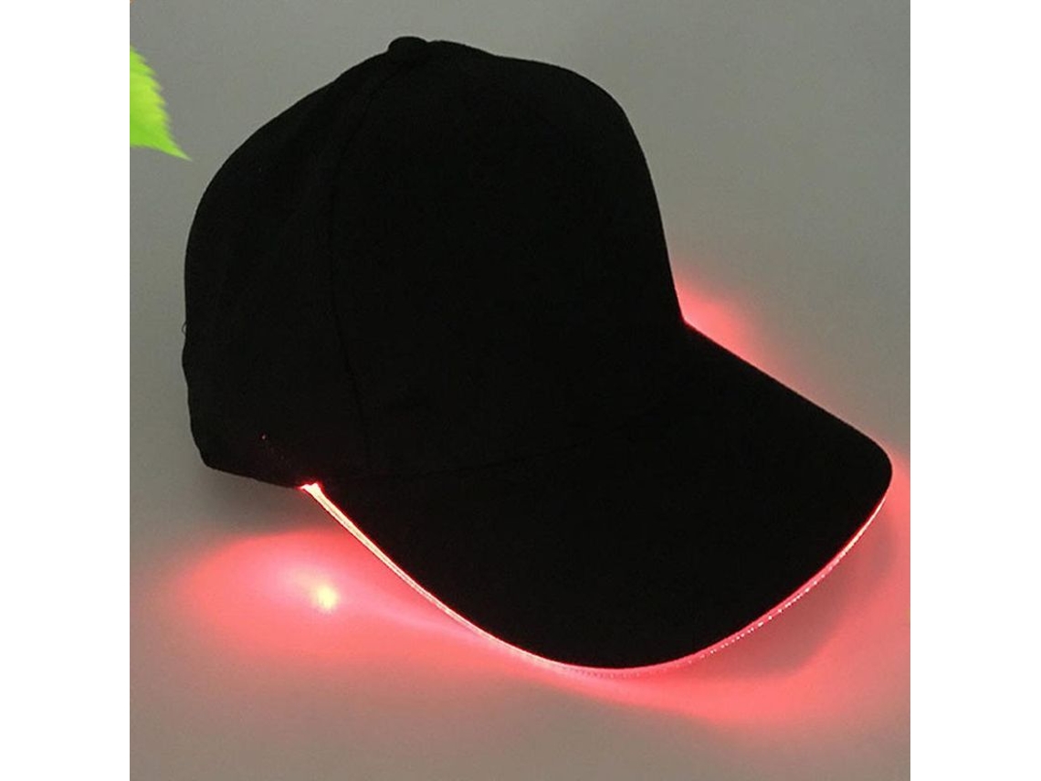 Gorra de béisbol 2026 con LED intermitente ajustable para fiestas y deportes al aire libre.