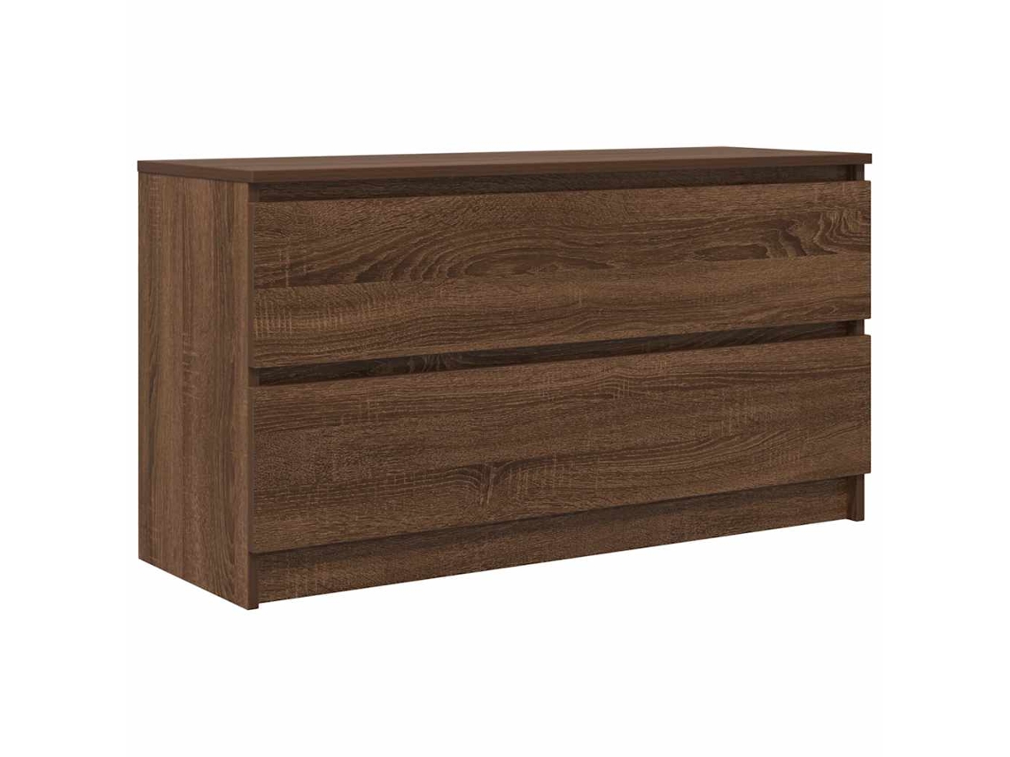 Maison Exclusive - Mueble Para Tv Madera Contrachapada Marrón Roble 100x35x54 Cm