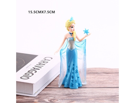Muñeco GAATPOT Disney Cartoon Anime Frozen Elsa Mermaid Princess Pvc Action Figures Model Dolls With Base Cake Decoration For Girl Gifts
