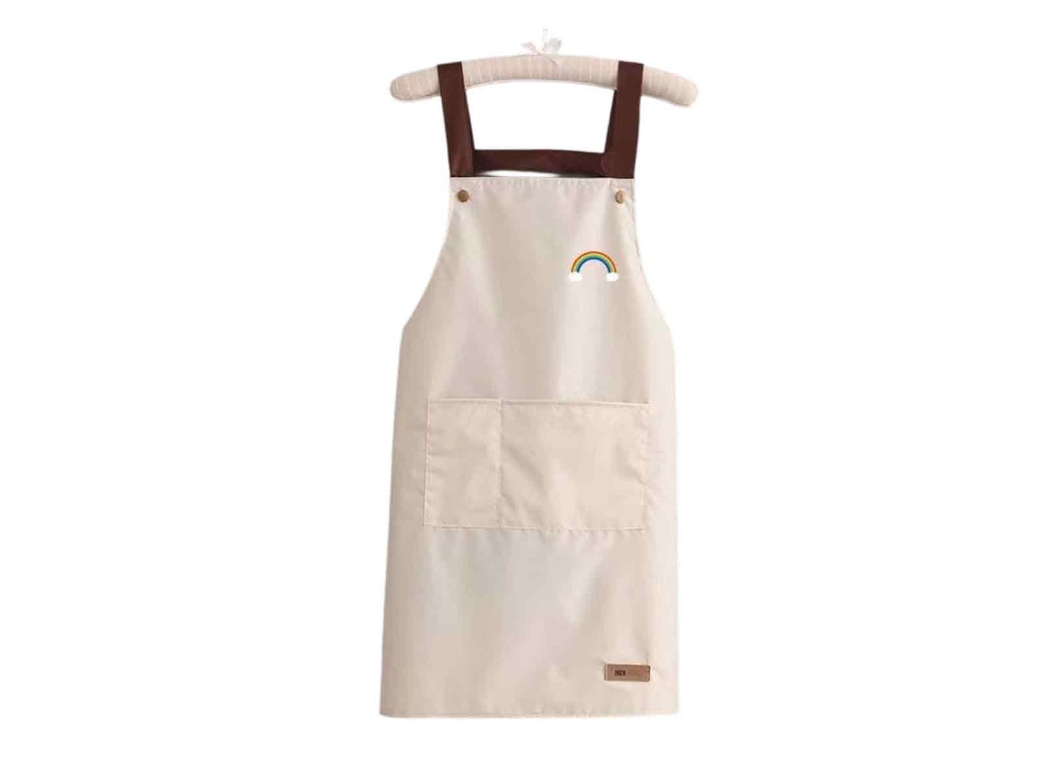 JILLIOPER Delantal impermeable creativo y único para cocina, sin mangas, resistente al aceite, ropa de trabajo para adultos