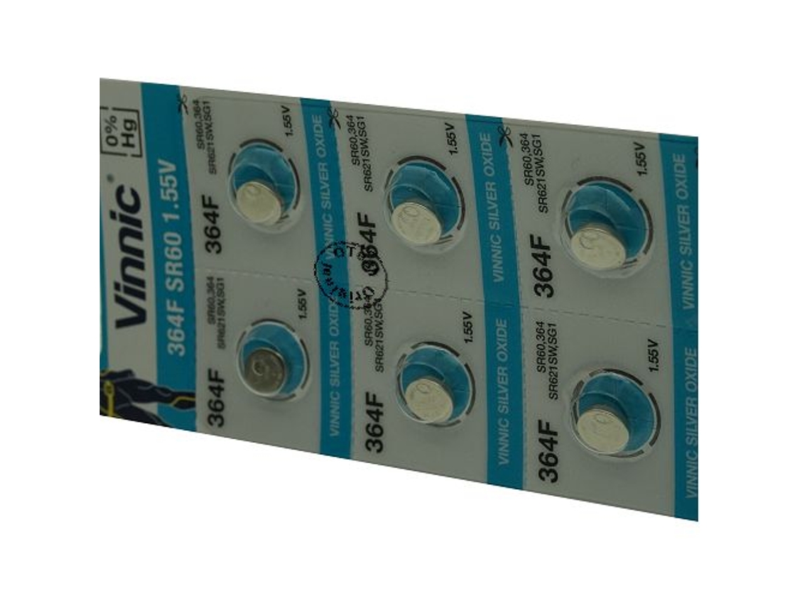 Juego de 10 Pilas OTECH Vinnic para Maxell SR621