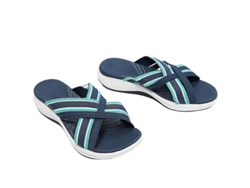 Sandalias De Mujer Con Punta Abierta Y Tiras Cruzadas, Chanclas De Playa, 100% Nuevas, De Alta Calidad.