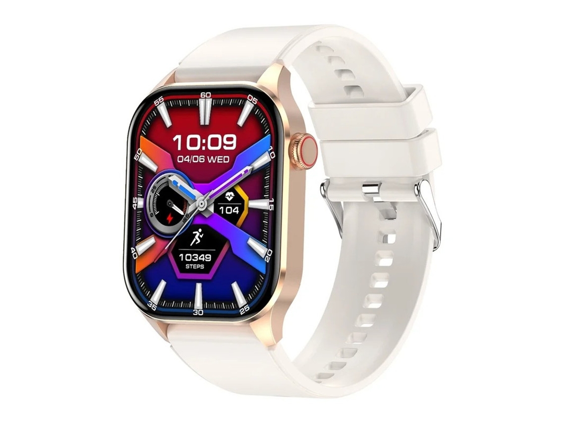 Reloj inteligente Yizhood de 2,04 pulgadas con monitorización de oxígeno en sangre por infrarrojos, pantalla AMOLED, resistente al agua y monitorización de la salud.